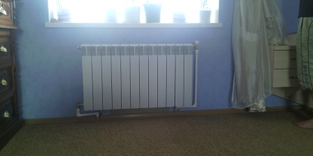 Выполнение бокового подключения монтаж радиаторов симферополь